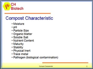 Organic Compost Characteristic