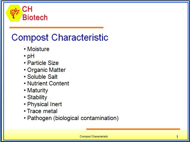 Organic Compost Characteristic